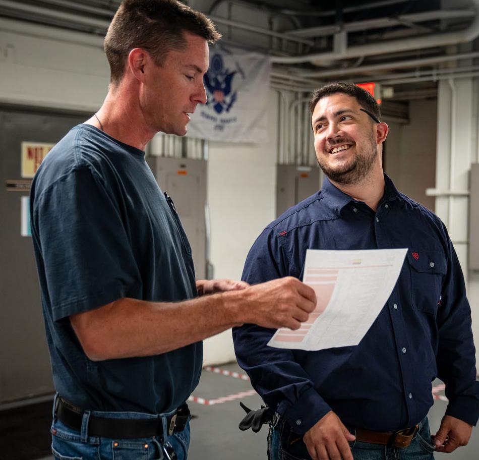 employees working together